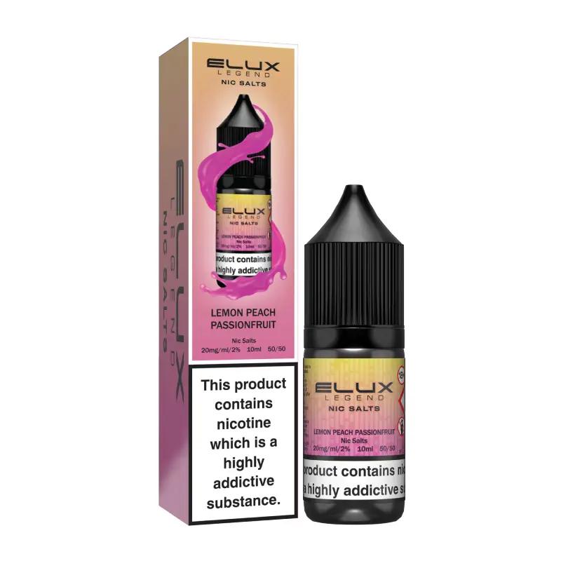 Product Image of Lemon Peach Passionfruit Nic Salt E-Liquid by Elux Legend 10ml